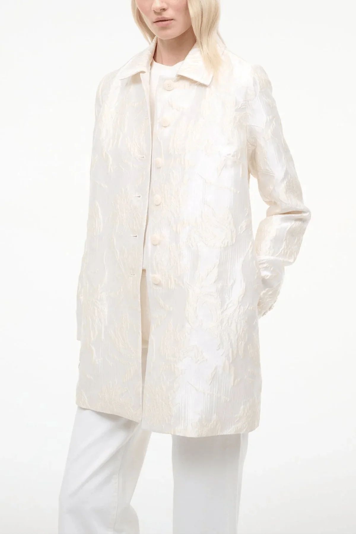 Halton Jacket in Botanical Ivory - Image 2